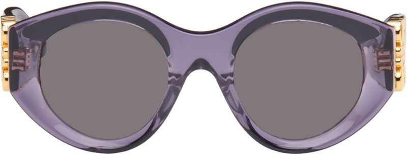 Purple Maxi Anagram Butterfly Sunglasses 262677M134022