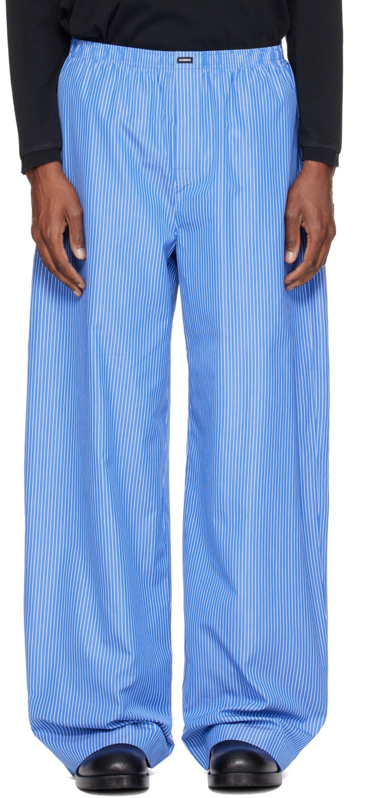 Blue Stripe Pyjama Pants 262669M218001