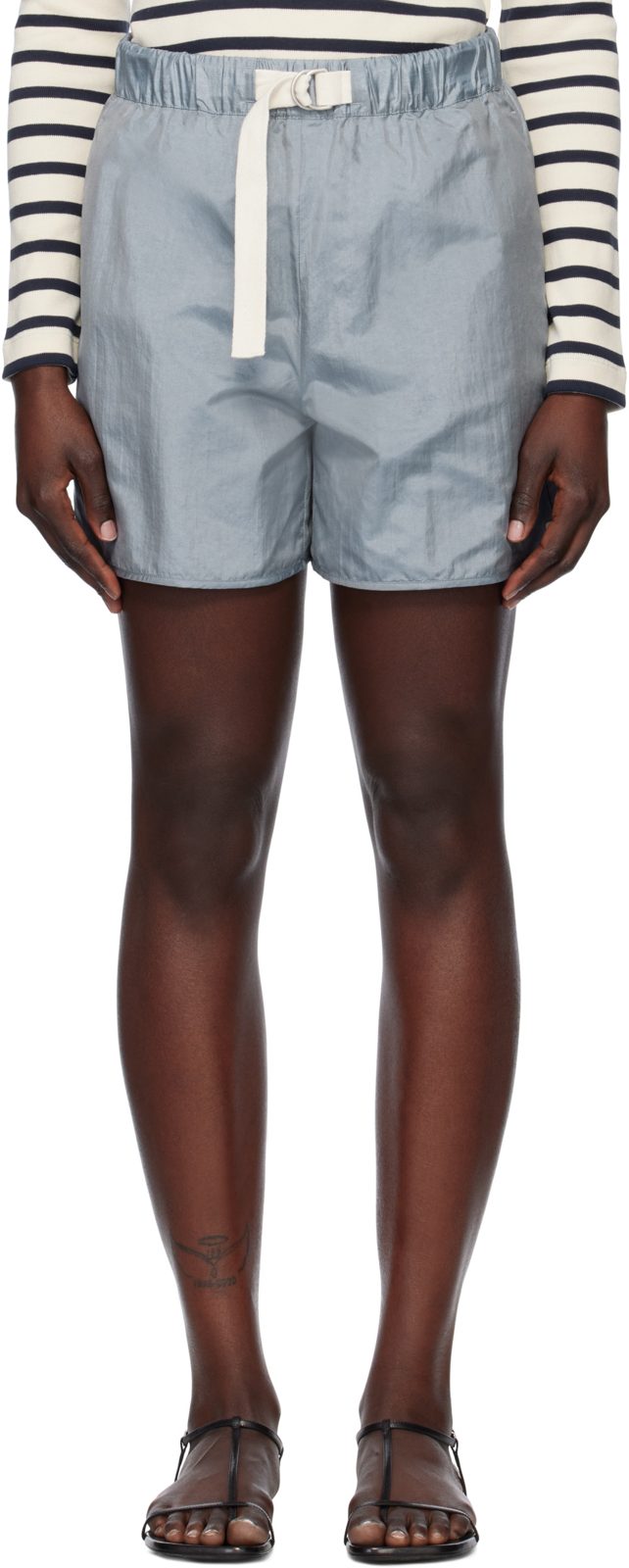 Blue Regular Fit Shorts 251249F088007