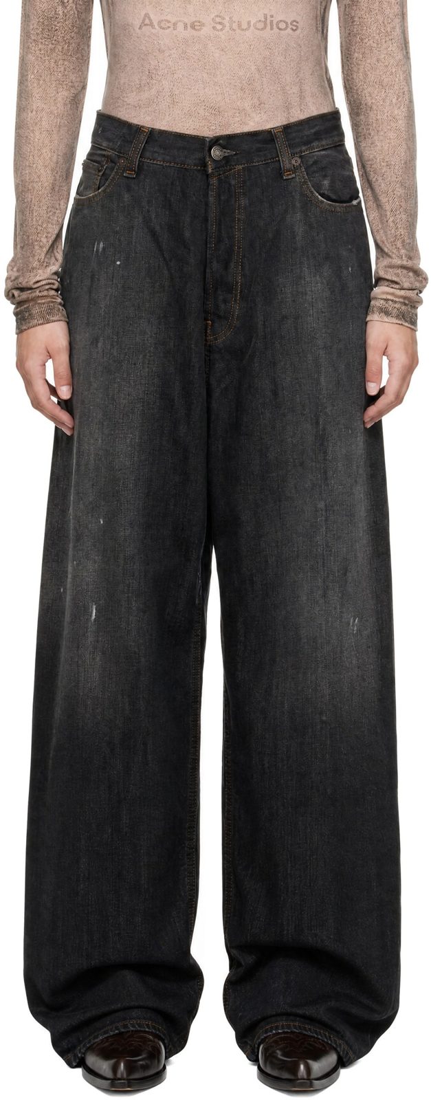 Black 2023 U Loose Fit Jeans 262129F069014