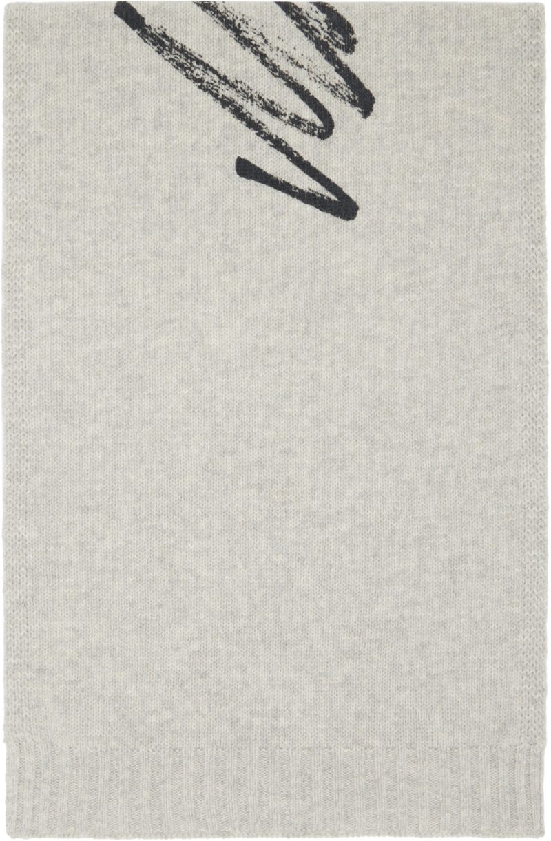 Gray Signature Scarf 262188F028004
