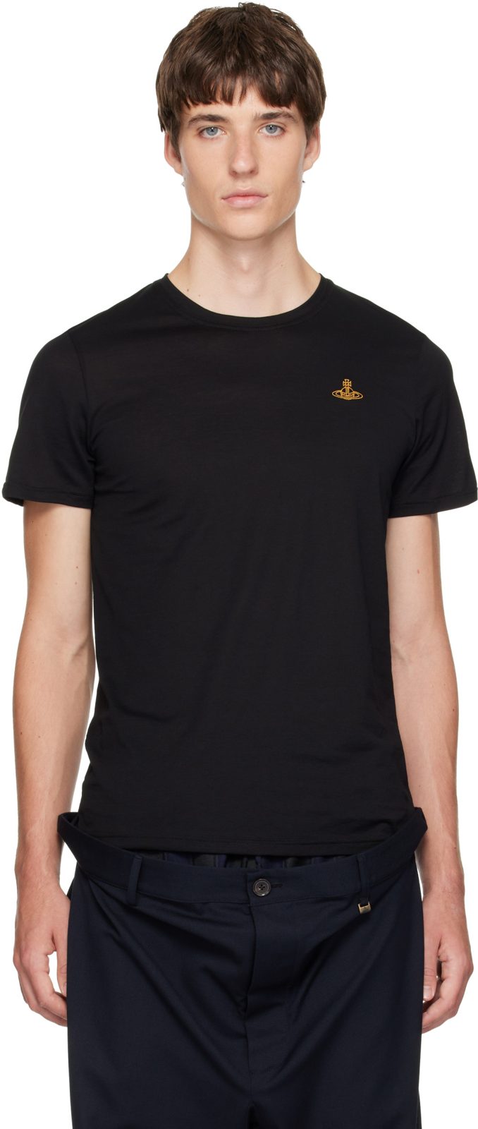 Black Undershirt T-shirt 262314M213030