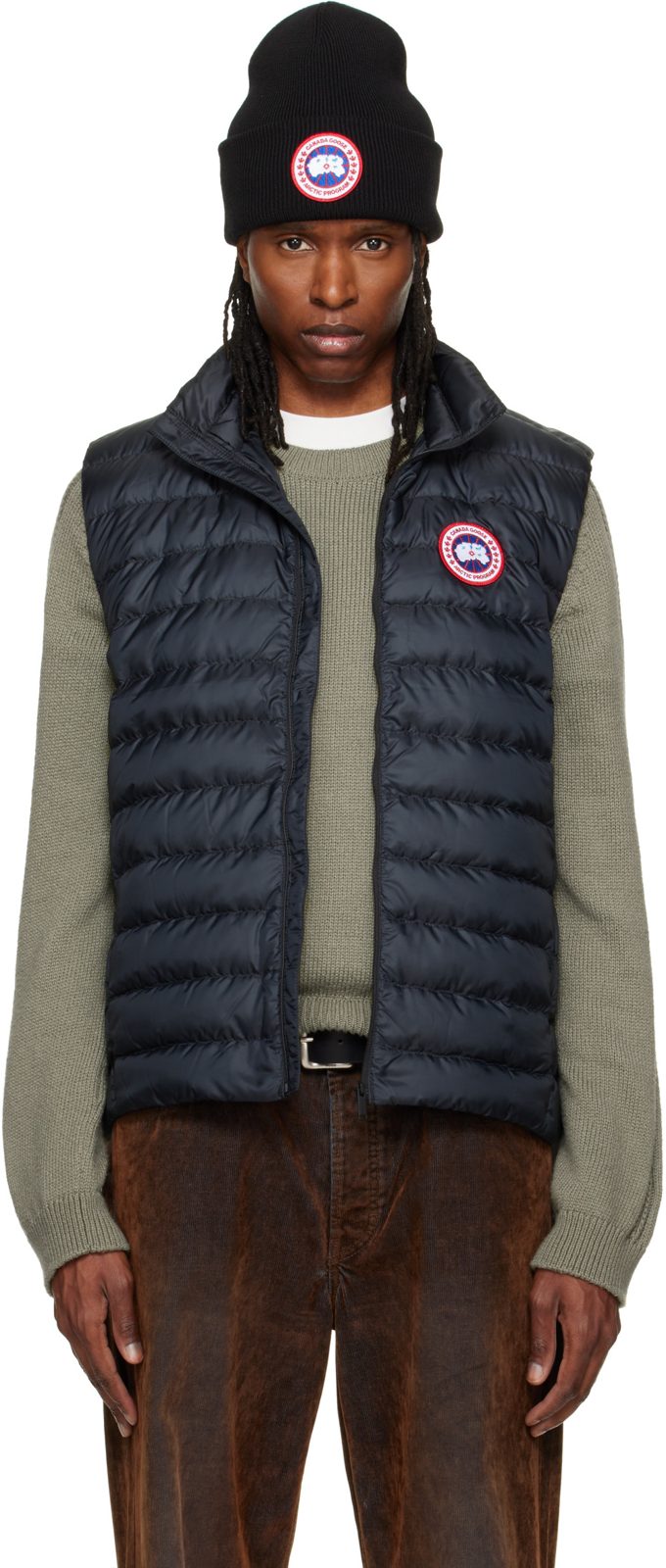 Black Stratus Down Vest 262014M178000