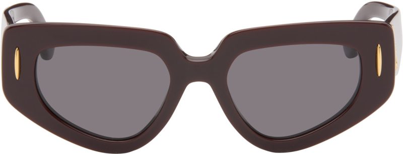Purple Anagram Cat-Eye Sunglasses 271677M134004