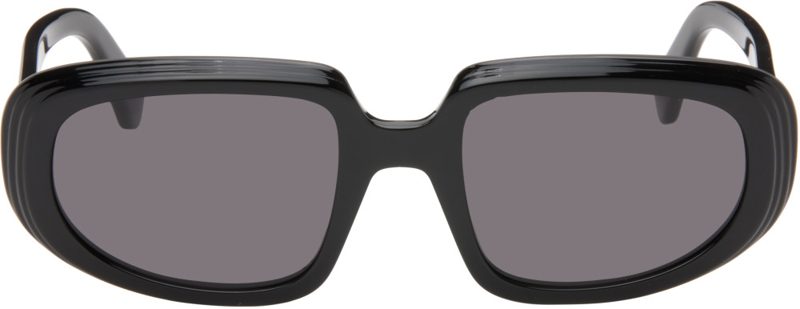 Black Mini Anagram Steps Rectangle Sunglasses 271677M134014