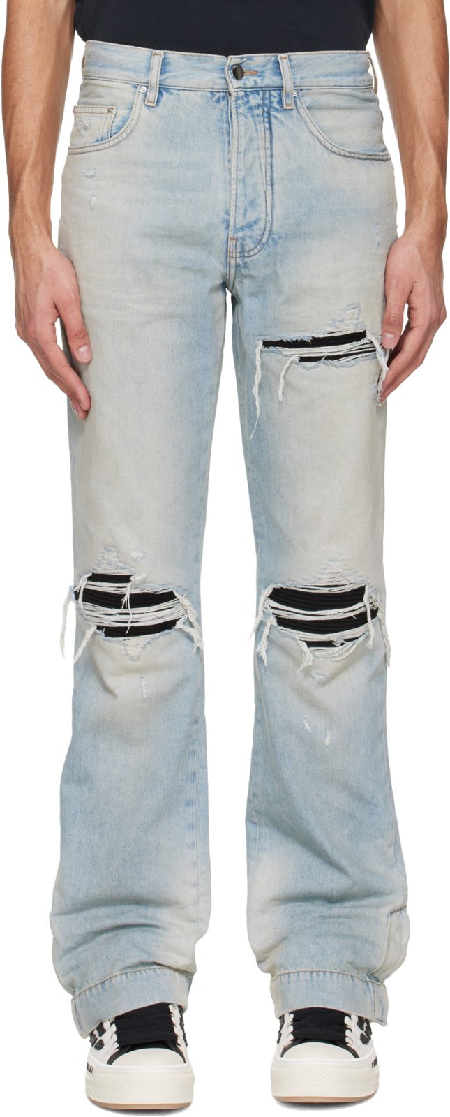 Blue MX1 Straight Flare Jeans 261886M186013