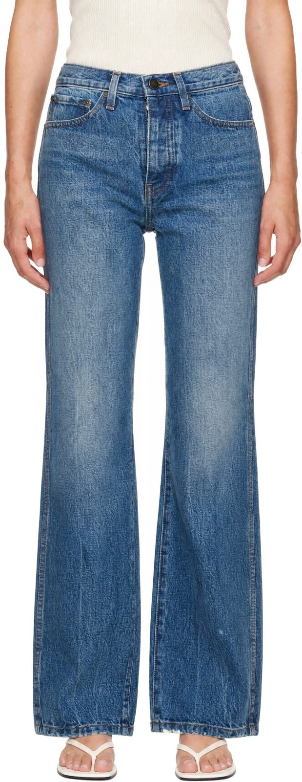 Blue Finely Jeans 262914F069004