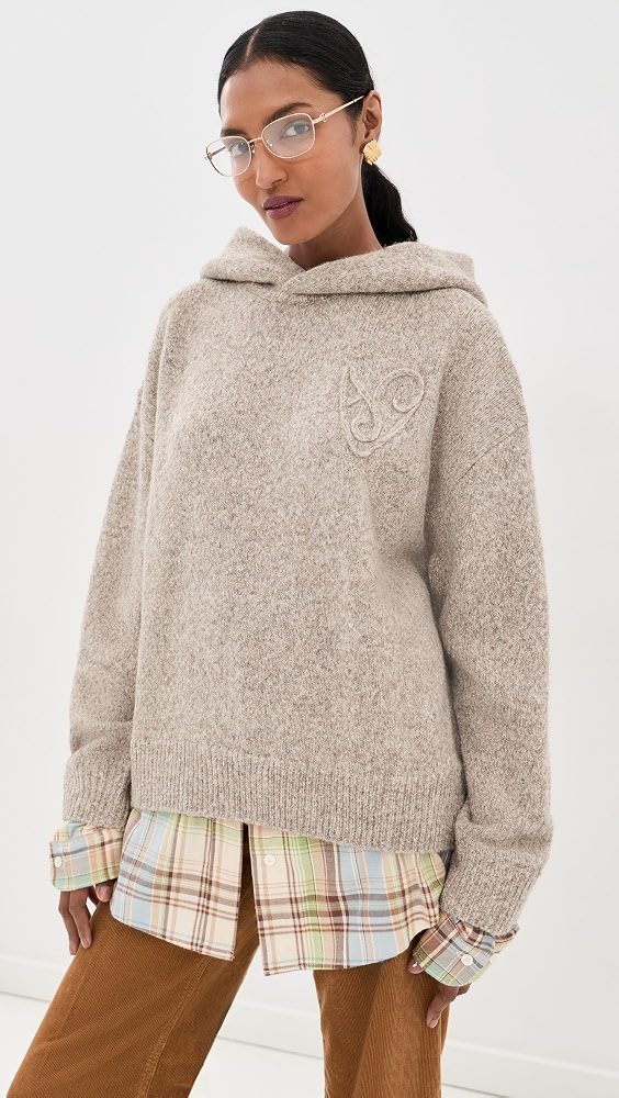 Hooded Sweater_Medium Beige
