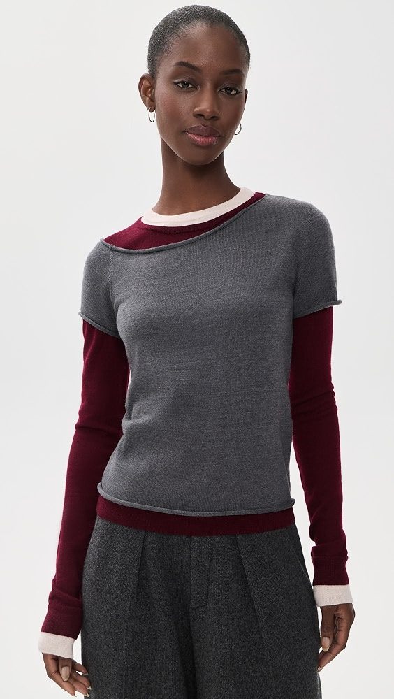 STAUD Sera Sweater_Smoke Multi