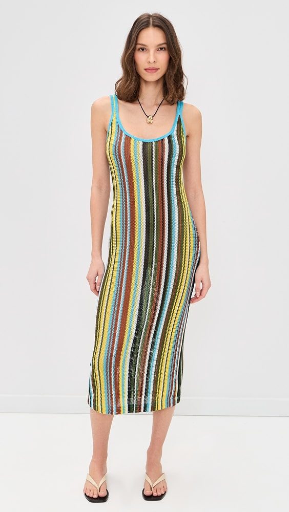 STAUD Jessica Dress_Skate Stripe