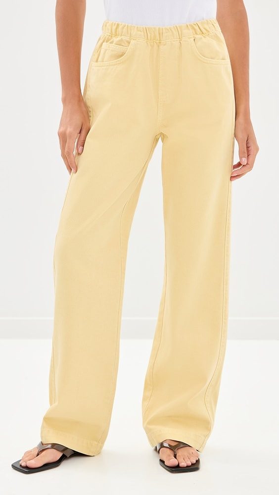 STAUD Noah Jeans_Butter