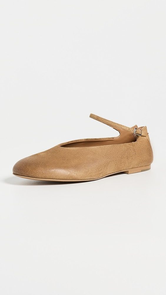 Elyss Ballerina Flats_Walnut