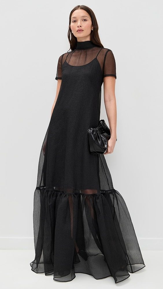 STAUD Calluna Dress_Black