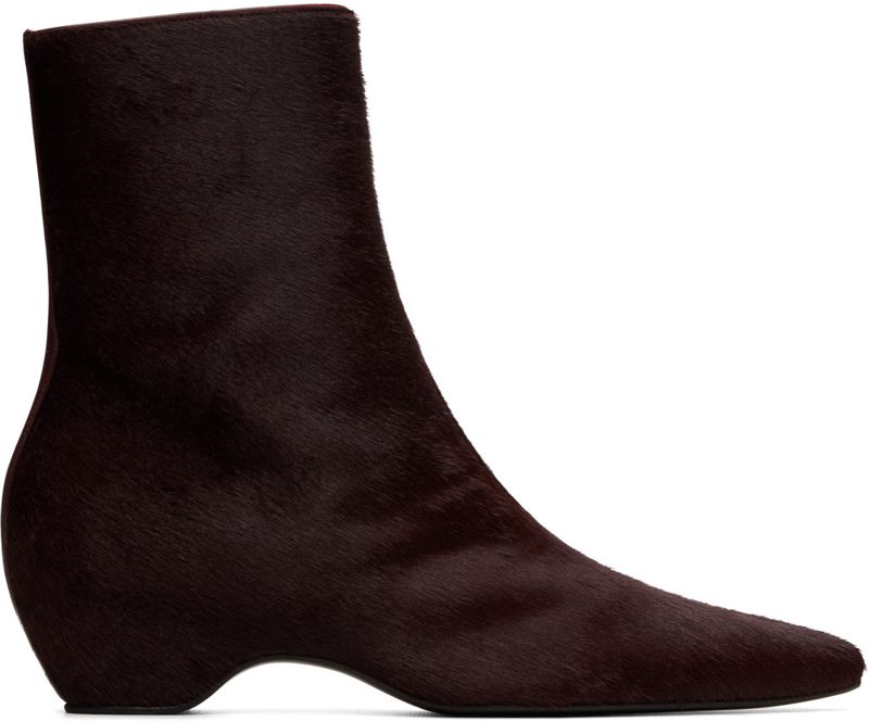 Burgundy Sybil Ankle Boots 262914F113000