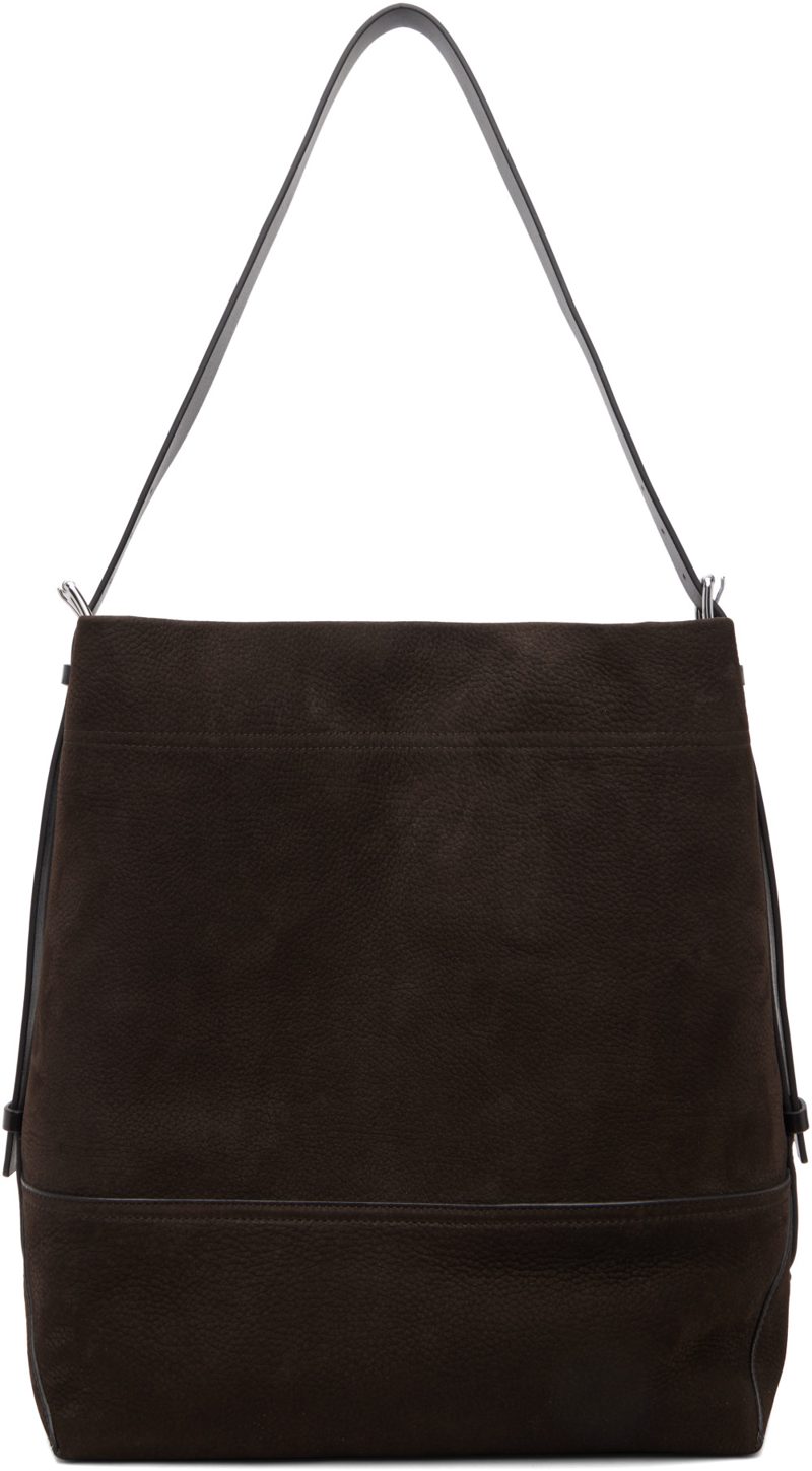Brown Belted Tote 262646M172001