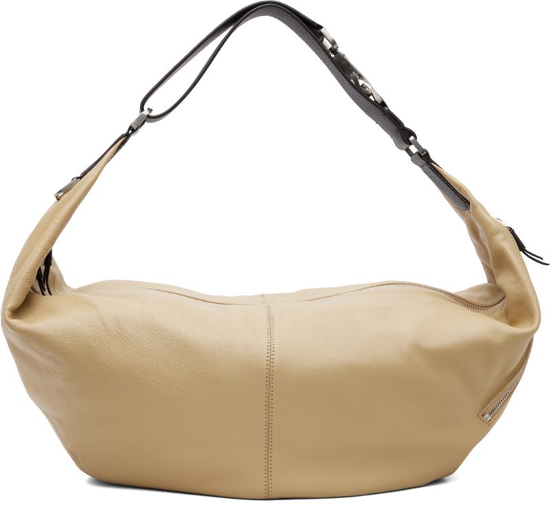 Beige Quiver Clip Bag 262646M170064