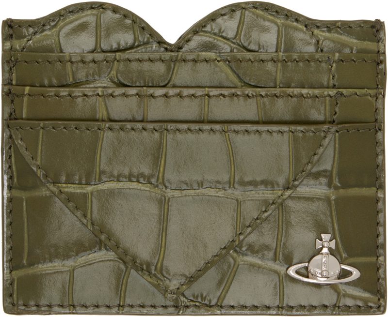 Khaki Heart Card Holder 262314F037029