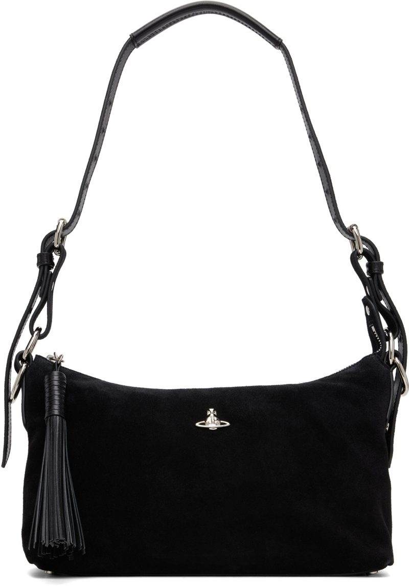 Black Emma Shoulder Bag 262314F048085