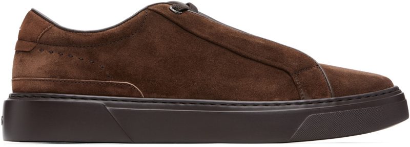 Brown Suede Sneakers 262085M237011
