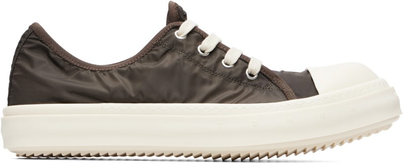 Brown & White Tower Low Sneakers 262232M237041
