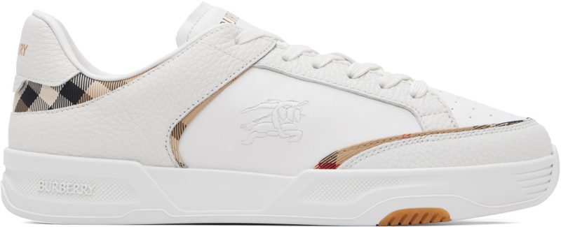 White Harrow Leather Sneakers 262376M237008