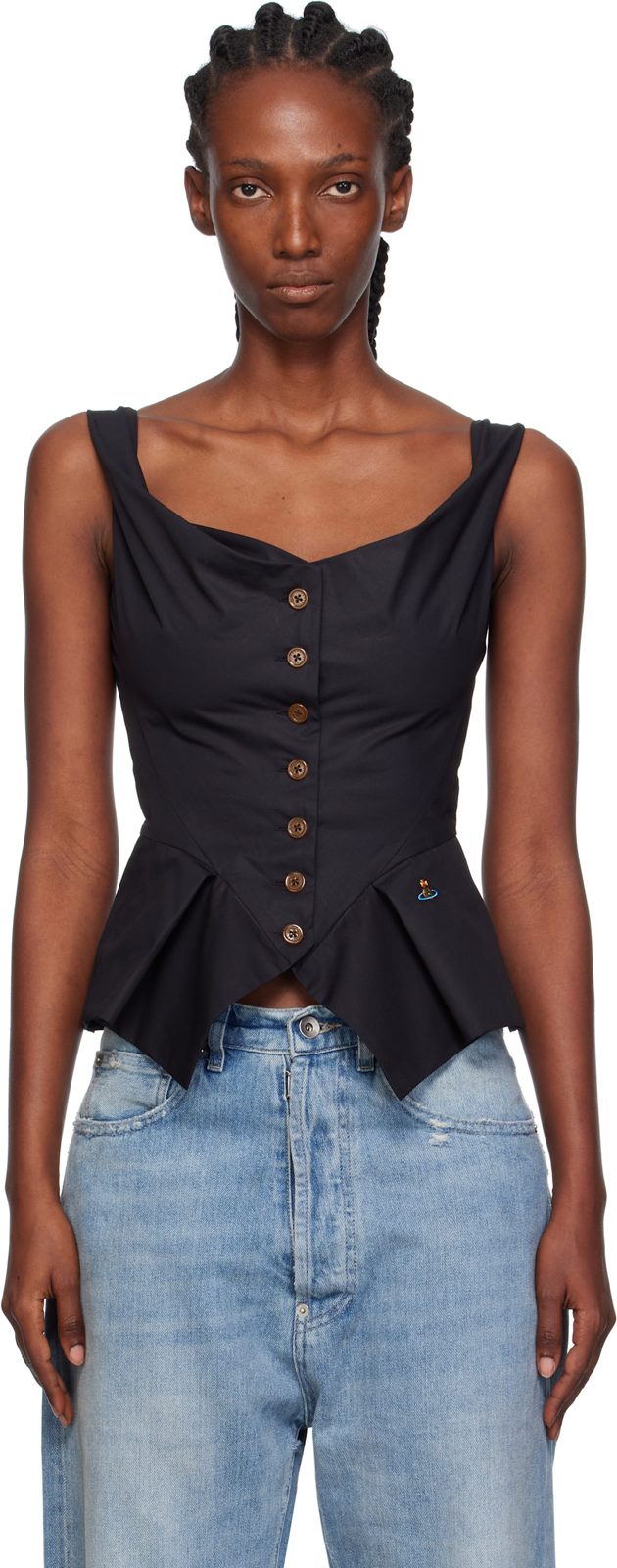 Black Monday Vest Top 252314F111008