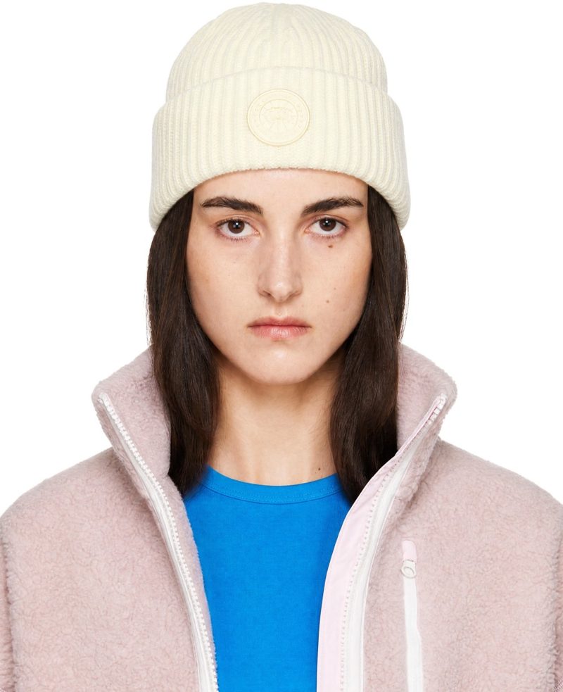 오프화이트 Cashmere Blend Double Fold Beanie 262014F014004