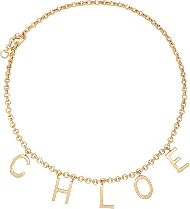Gold The Chloe Letters Belt 262338F001003