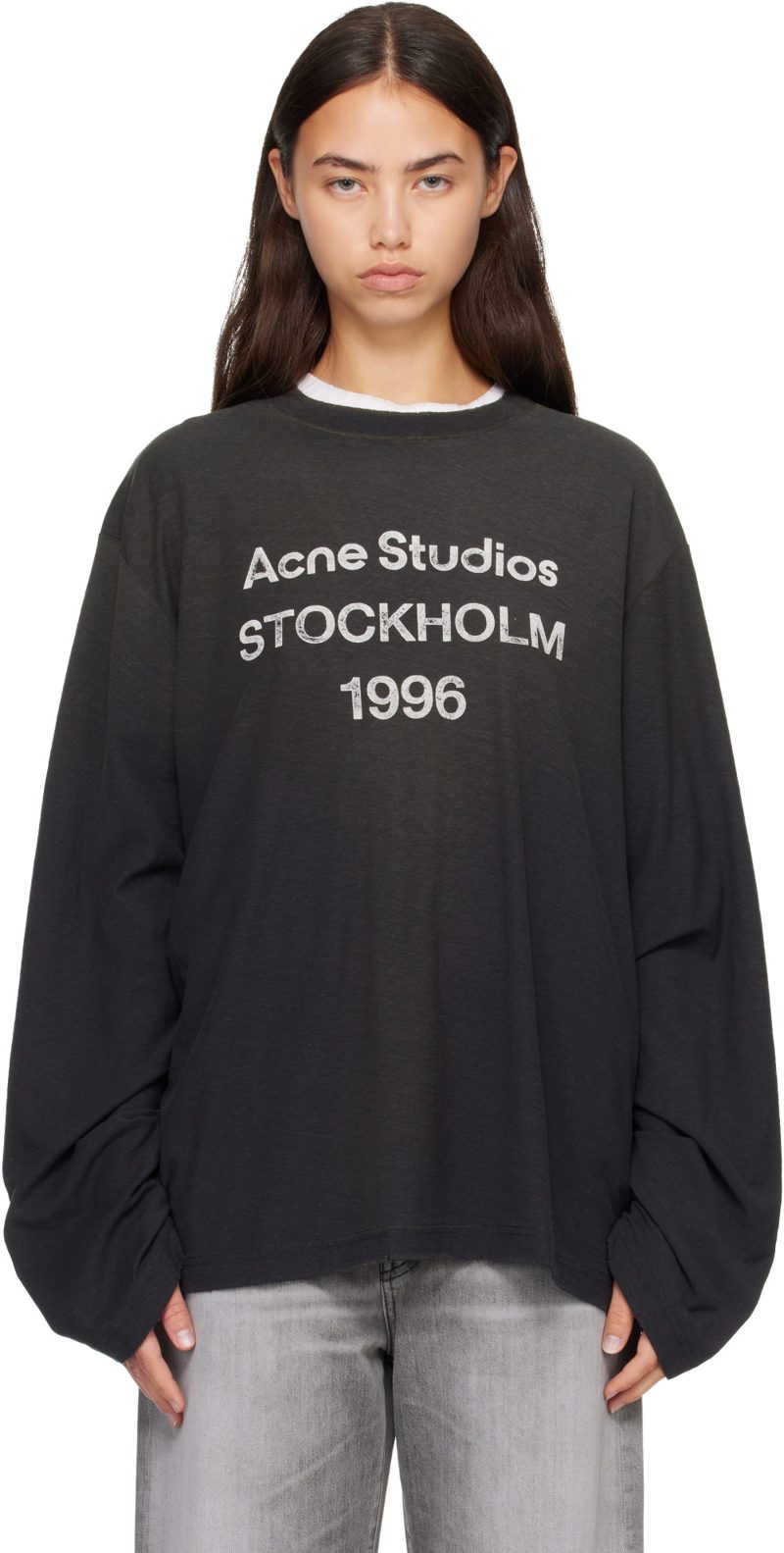 Black Sprayed 1996 Logo T-shirt 262129F110090