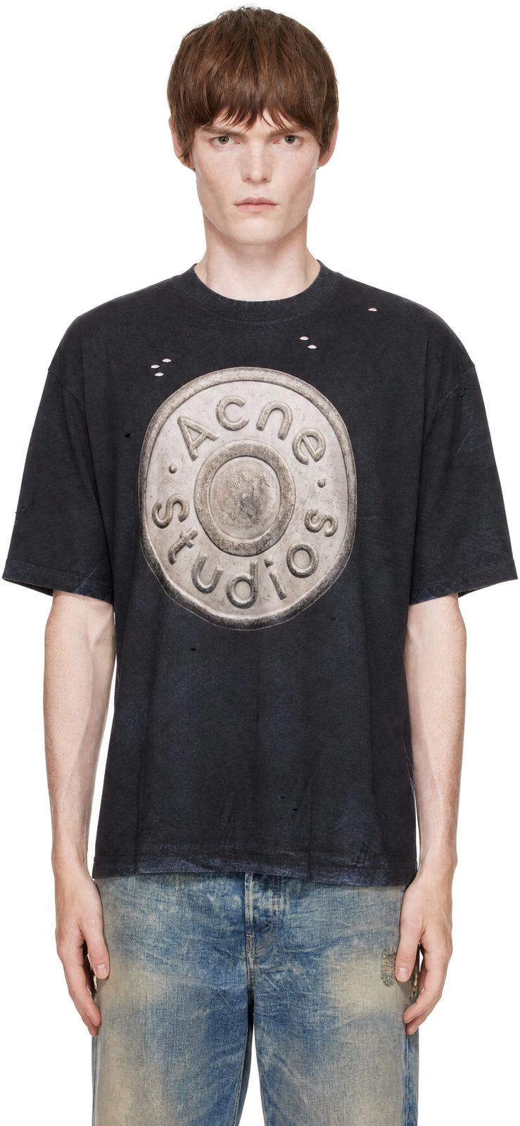 Black Logo T-shirt 252129M213070