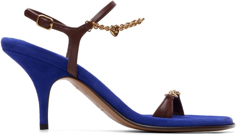 Chloe Blue Zia Heeled Sandals 262338F125013