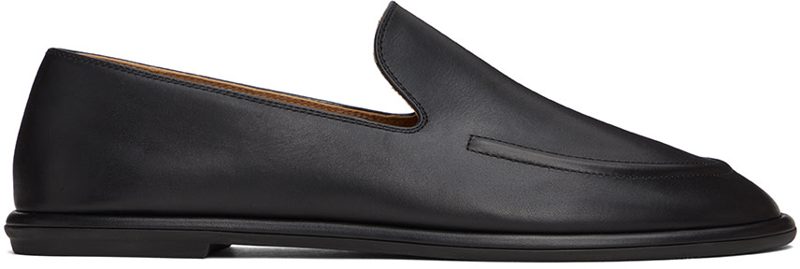 The Row Black Canal Loafers 231359F121025