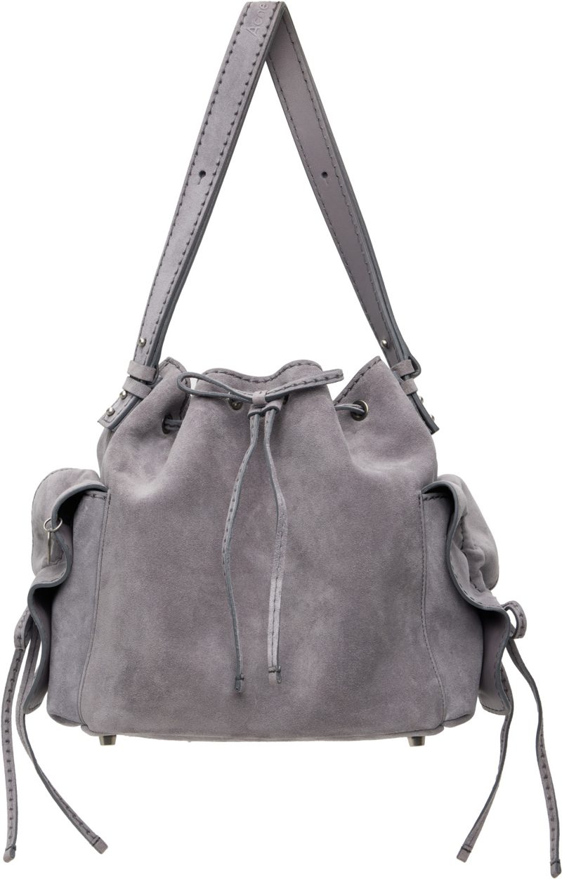 Gray Multipocket Bucket Bag 262129F048026