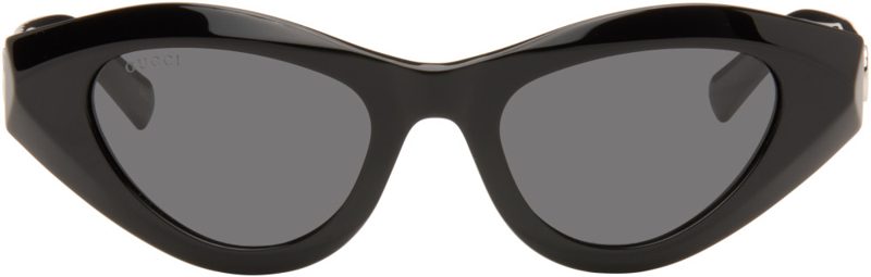 Black Geometric-Frame Sunglasses 262451M134022