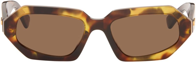 Brown Classic Oval Sunglasses 262798M134026