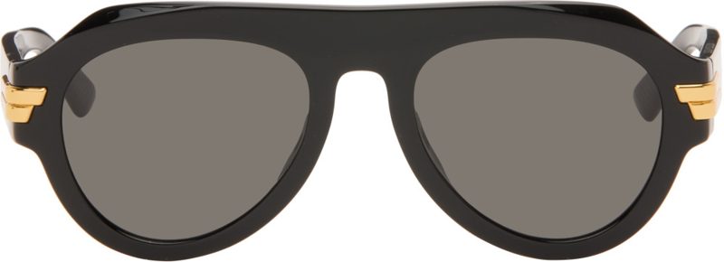 Black Mitre Aviator Sunglasses 262798M134013