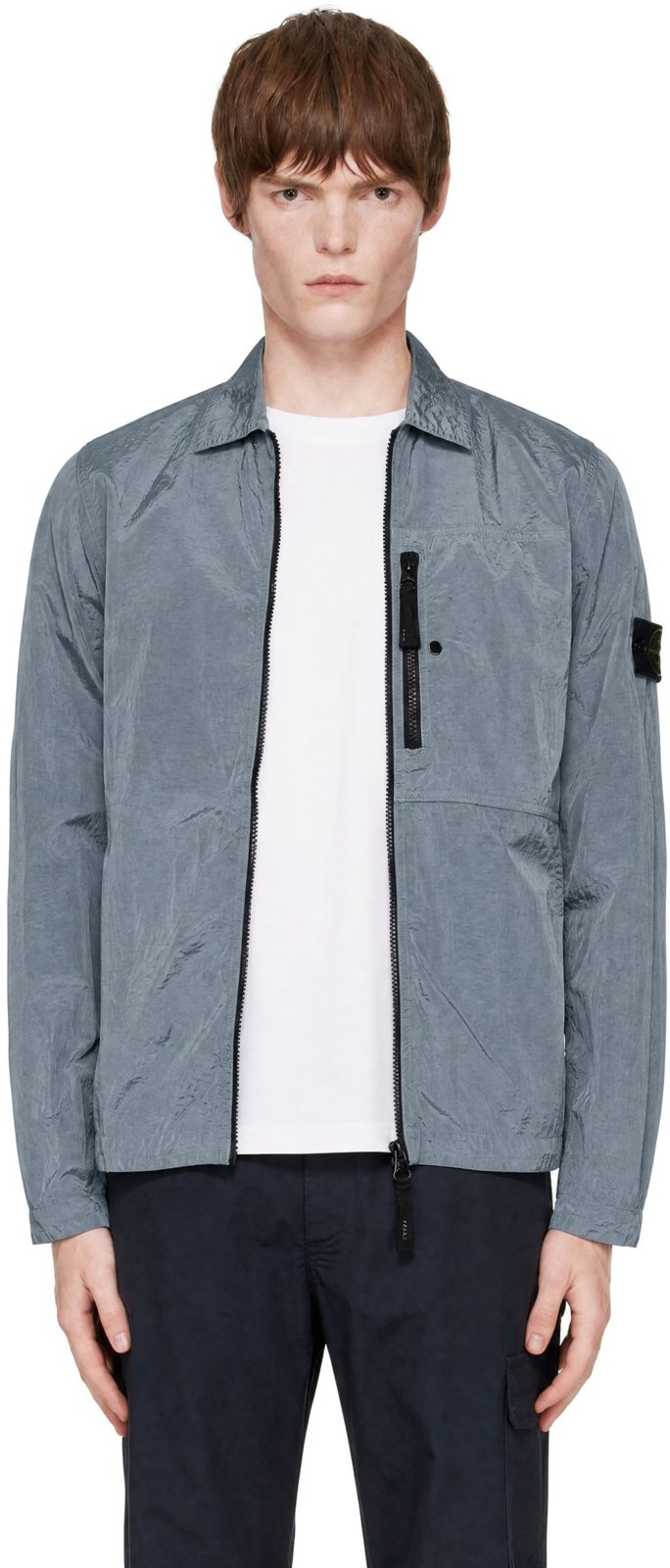 Gray 1200041 Nylon Metal ECONYL Overshirt 262828M192009
