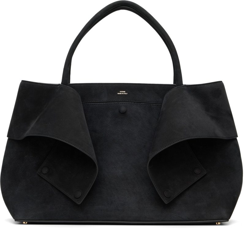 TOTEME Black Mercer Nubuck Tote 262771F049014