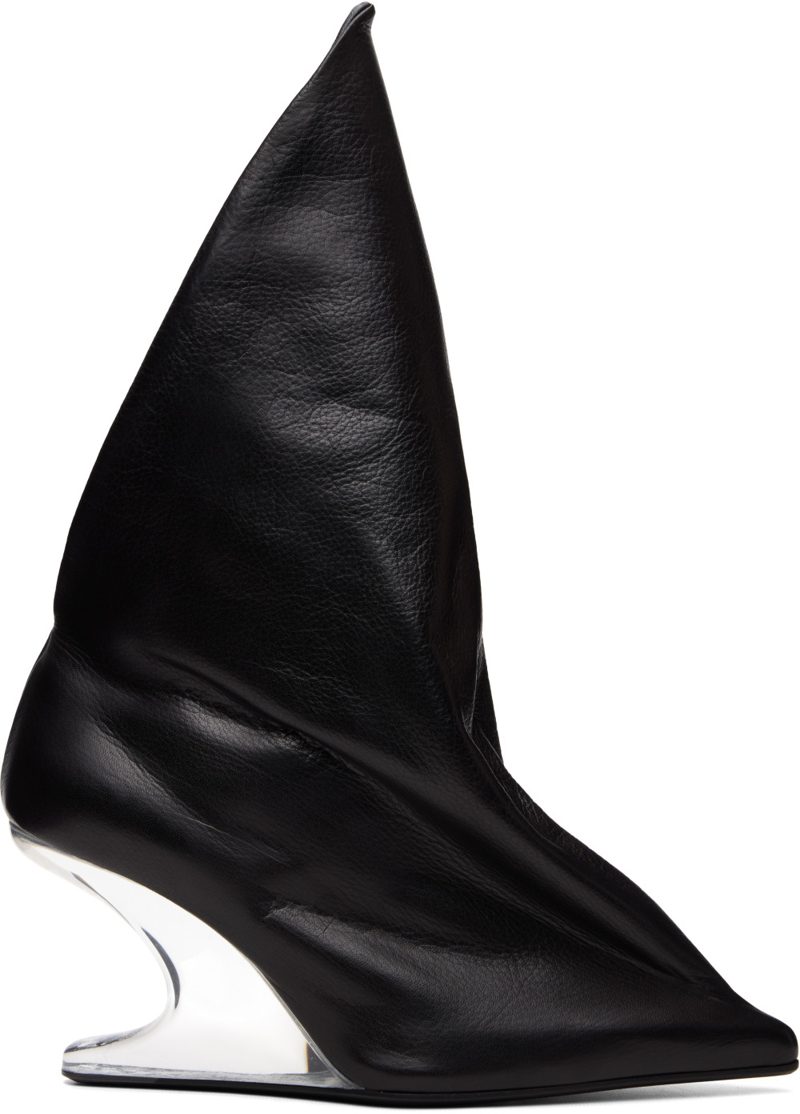 Black Tower Strutter Taco 8 Heeled Boots 262232F122000