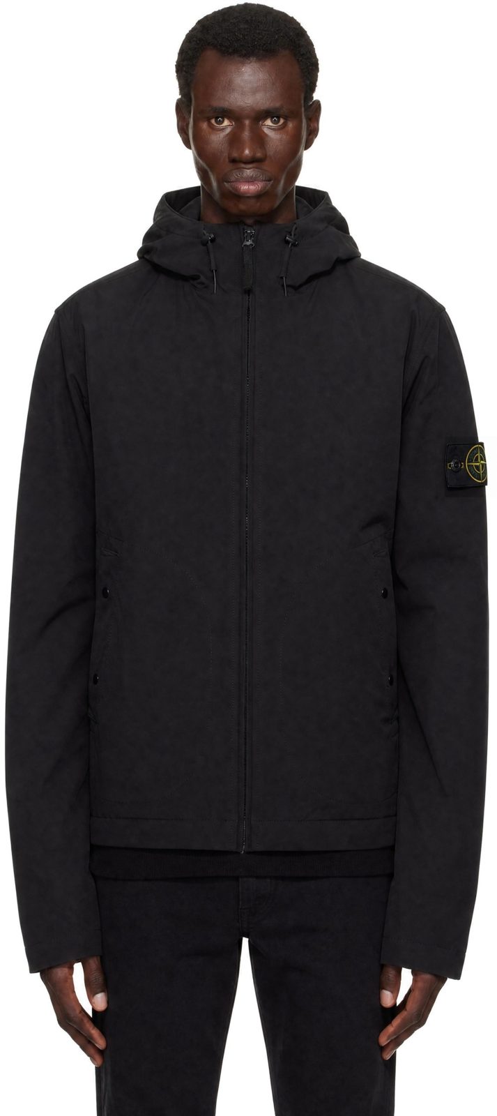 Black 4100108 Soft Shell Short Parka Jacket 262828M180022