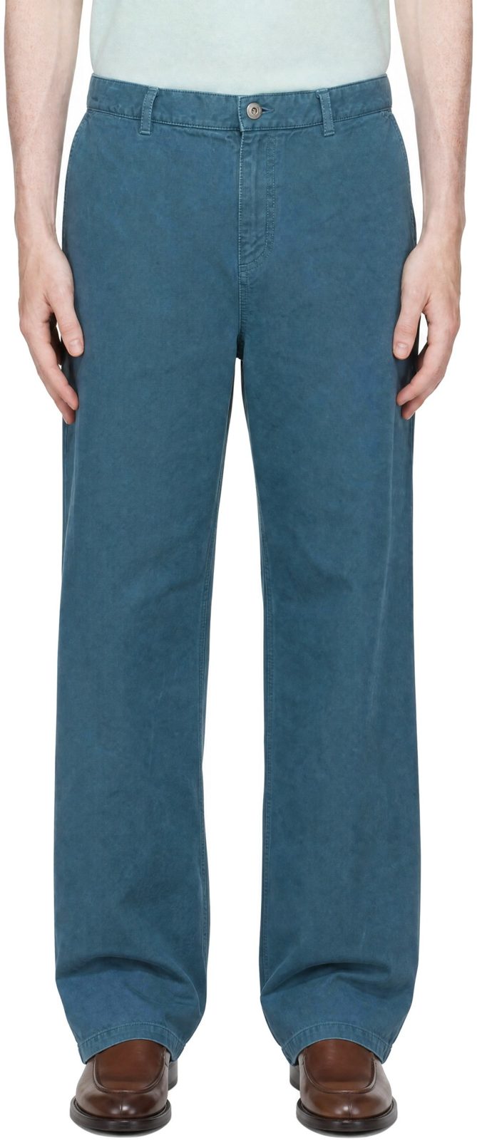 Blue Workwear Trousers 262270M186001