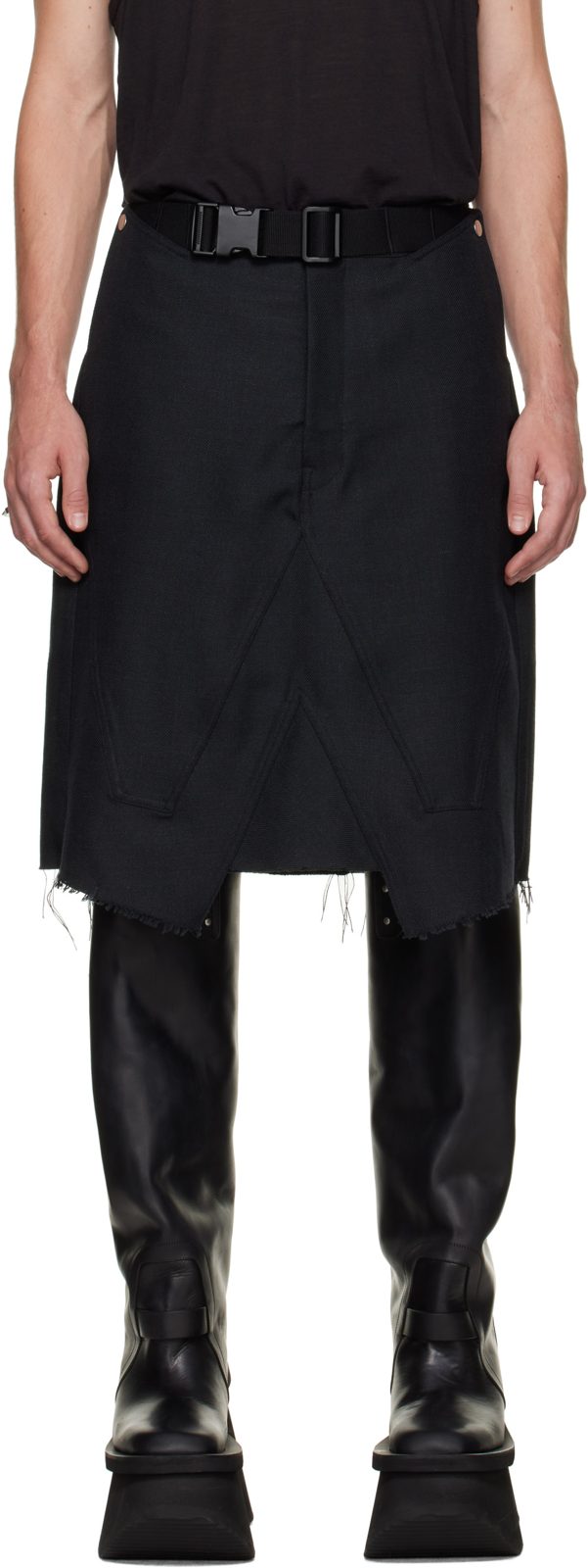 Black Tower Skirt 262232M193060