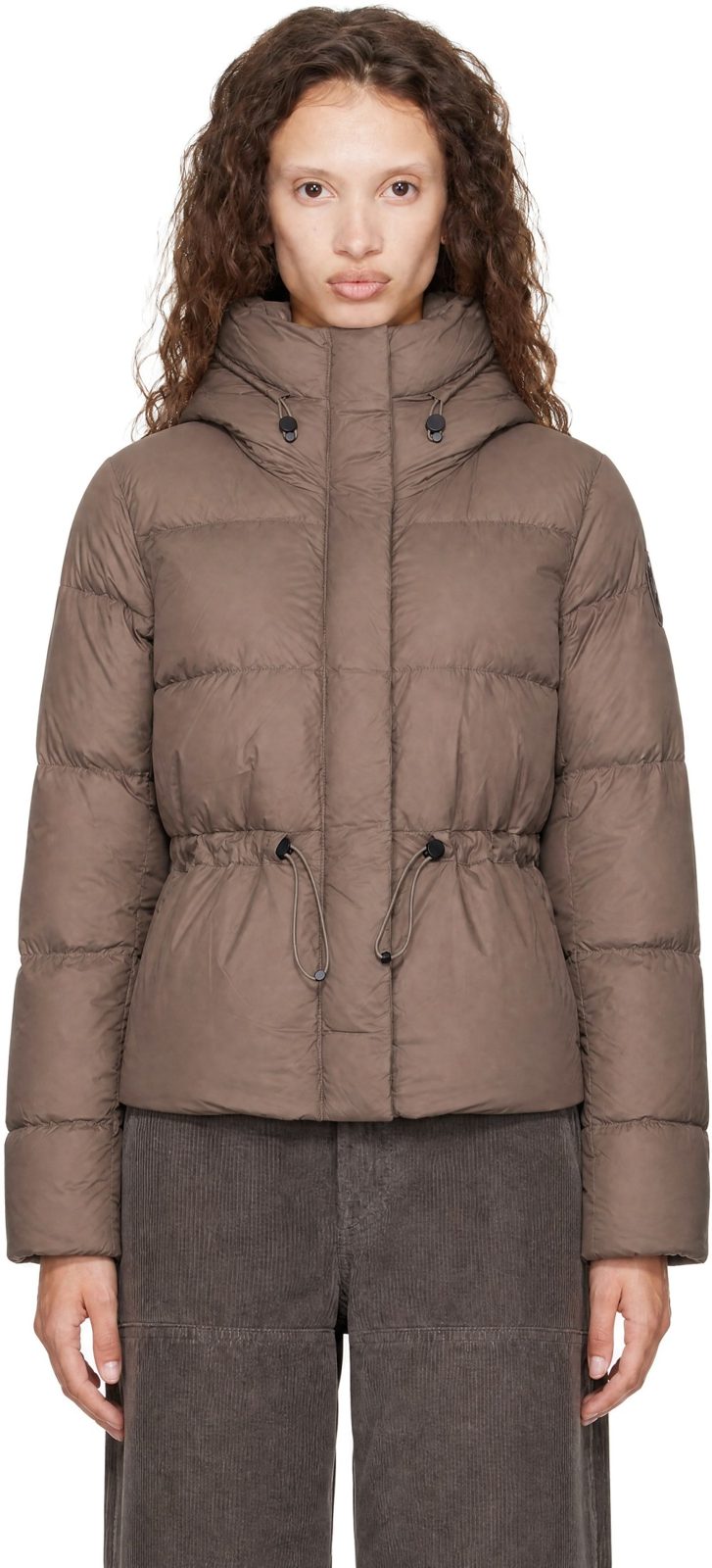 Taupe Montgomery Down Jacket 262014F061003