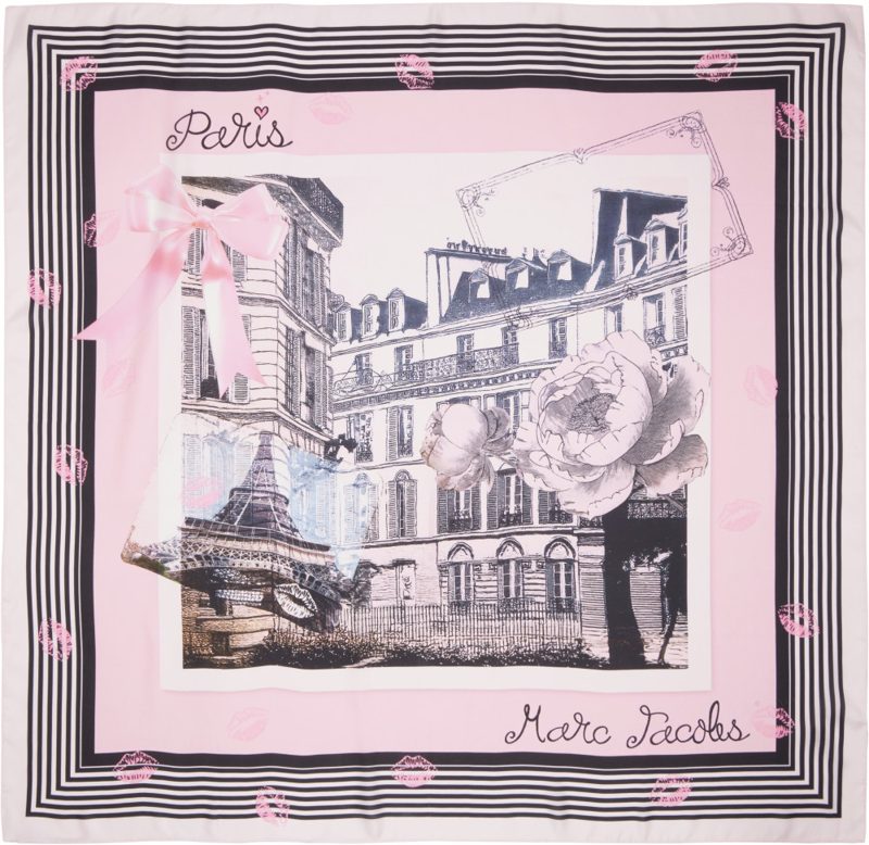 SSENSE Exclusive Pink The Paris Silk City Scarf 261190F029000