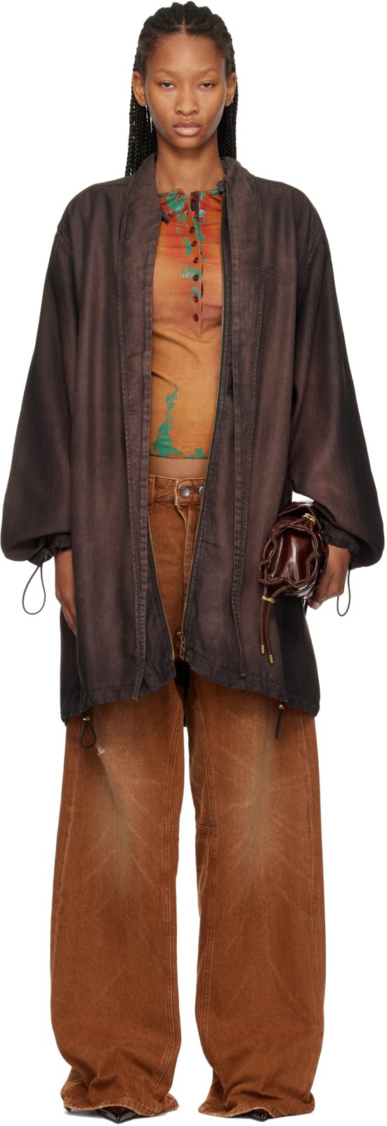 Brown De-Troit-S Jacket 262001F063003