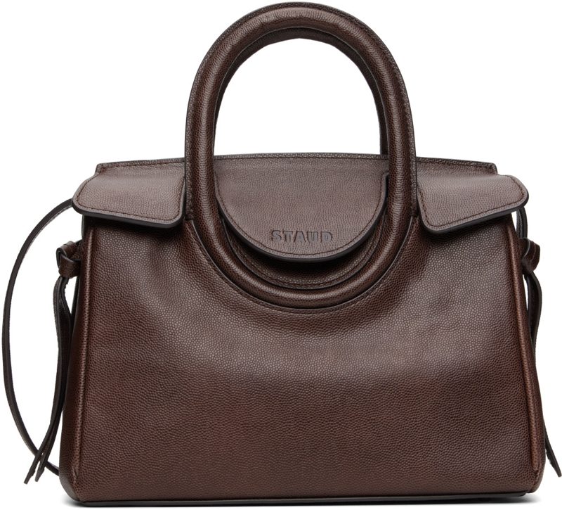 Staud Brown Maude Mini Carryall Bag 262386F046006