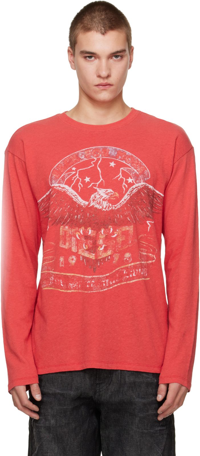 Red T-Geri-LS T-shirt 262001M213024