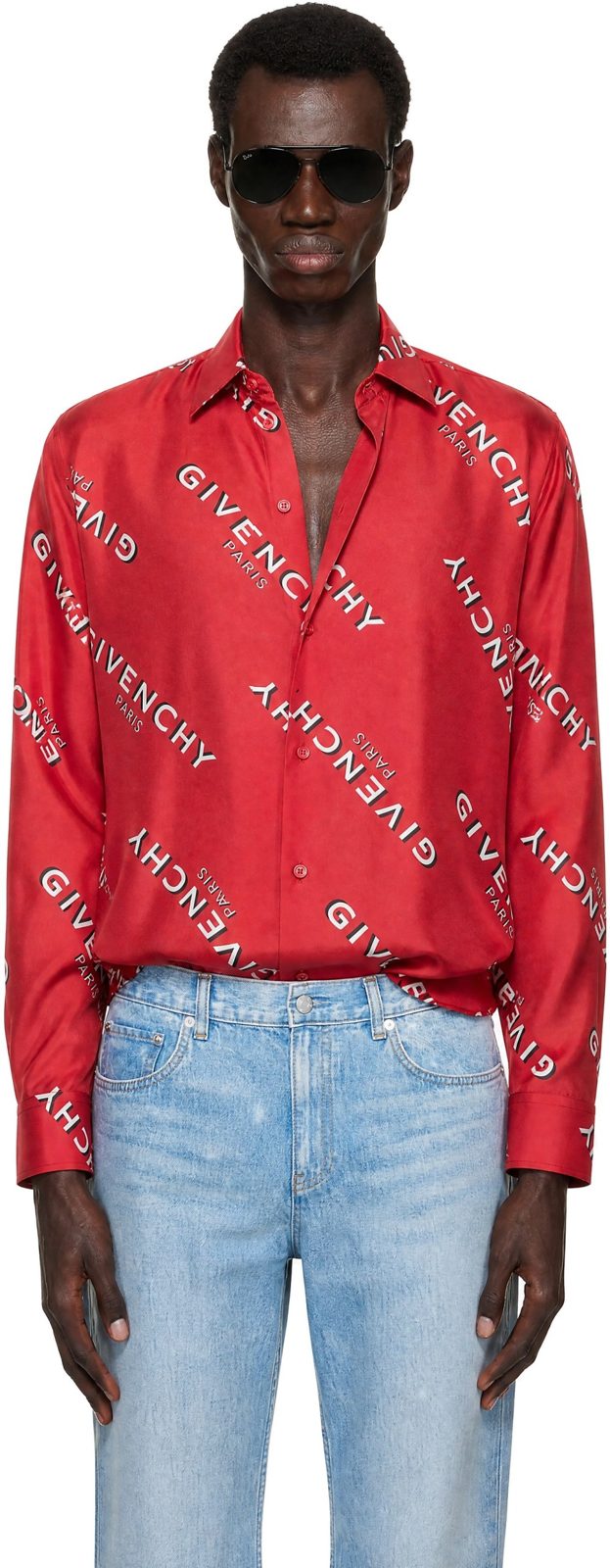Red Classic Fit Shirt 252278M192024