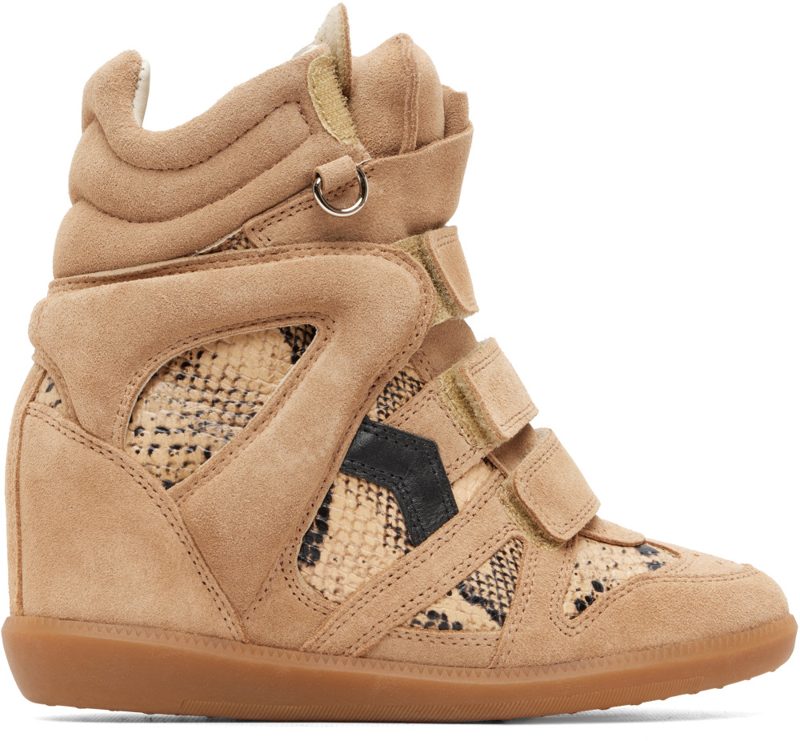 Taupe Python Bekett Ring Sneakers 262600F129003