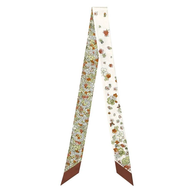 Longchamp Frise Fleurie Silk Headband